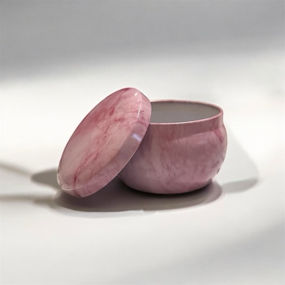 Small Colorful Marble Patterned Tins 1.9"W x 1.5"H - 8 Tins With Lids - Picture 3 of 11